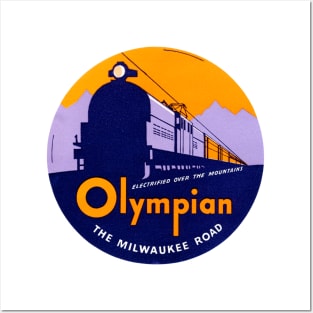 1935 The Olympian Passenger Train Posters and Art